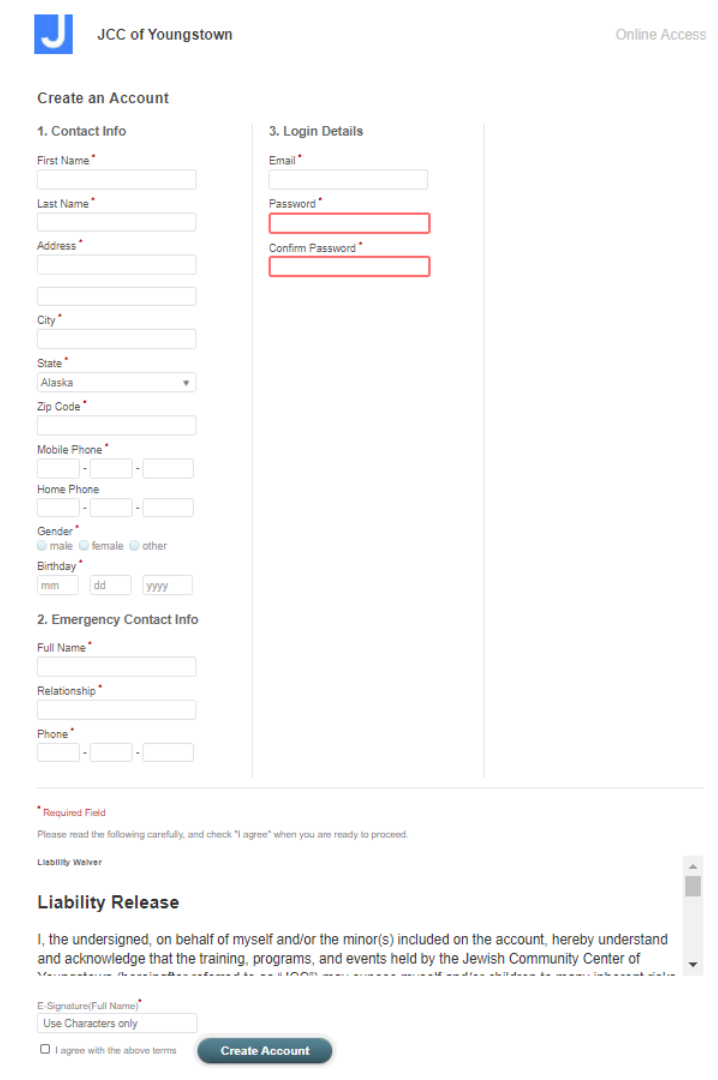 JCC of Youngstown - Club Automation Member Portal Access Guide